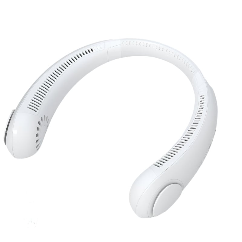 Bladeless USB Rechargeable Neckband Fan Dual Cooling Effect
