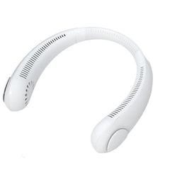 Bladeless USB Rechargeable Neckband Fan Dual Cooling Effect