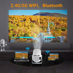 Bluetooth HDMI Projector - Android 11 Mini LCD 5G WiFi Home Theater