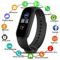 Bluetooth Smart Fitness Bracelet Heart Rate Monitor Watch