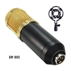 BM800 Studio Condenser Microphone Kit - Suspension Arm Stand Included