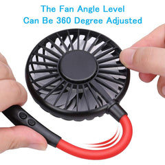 2-in-1 Rechargeable Neck Fan - Hanging & Desktop with 360¡ã Rotation