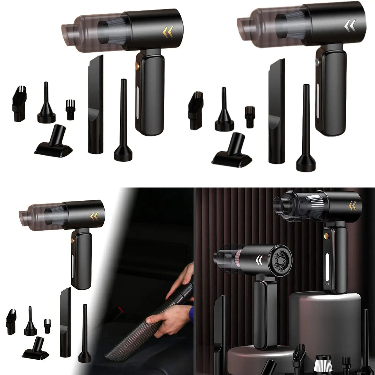 Lightweight 8000Pa Car Vacuum Cleaner - Cordless Keyboard Handheld Vac