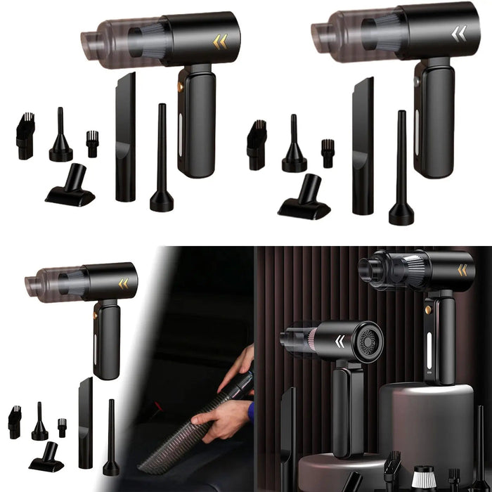 Lightweight 8000Pa Car Vacuum Cleaner - Cordless Keyboard Handheld Vac