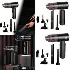 Lightweight 8000Pa Car Vacuum Cleaner - Cordless Keyboard Handheld Vac