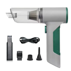 12V Cordless Car Vacuum Cleaner - 120W Rechargeable with 3 Speeds
