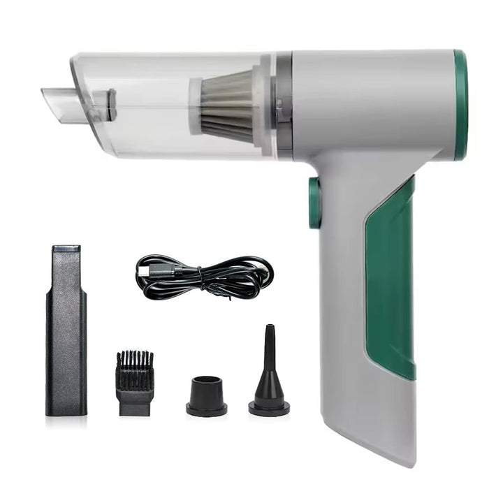 12V Cordless Car Vacuum Cleaner - 120W Rechargeable with 3 Speeds