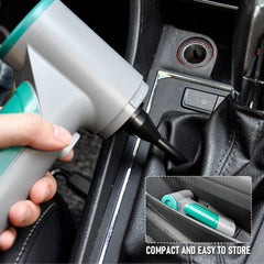 12V Cordless Car Vacuum Cleaner - 120W Rechargeable with 3 Speeds