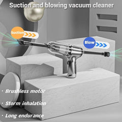 100000Pa Cordless Car Vacuum Cleaner - Rechargeable Handheld Bagless
