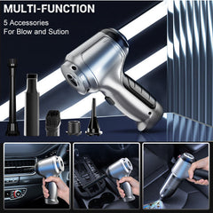 100000Pa Cordless Car Vacuum Cleaner - Rechargeable Handheld Bagless