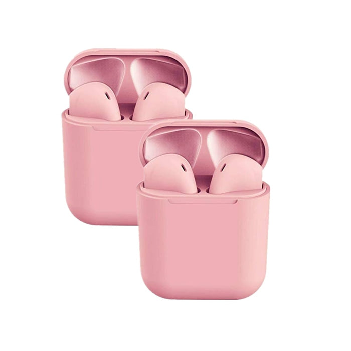 2-Pack inPods 12 Bluetooth 5.0 Earbuds Touch Control with Case - Pink