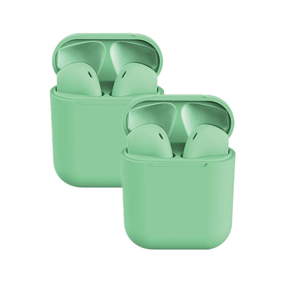 2-Pack inPods 12 Bluetooth 5.0 Earbuds Touch Control with Case - Green