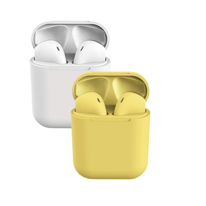 2-Pack inPods 12 Bluetooth 5.0 Earbuds Touch Control with Case - Yellow&White