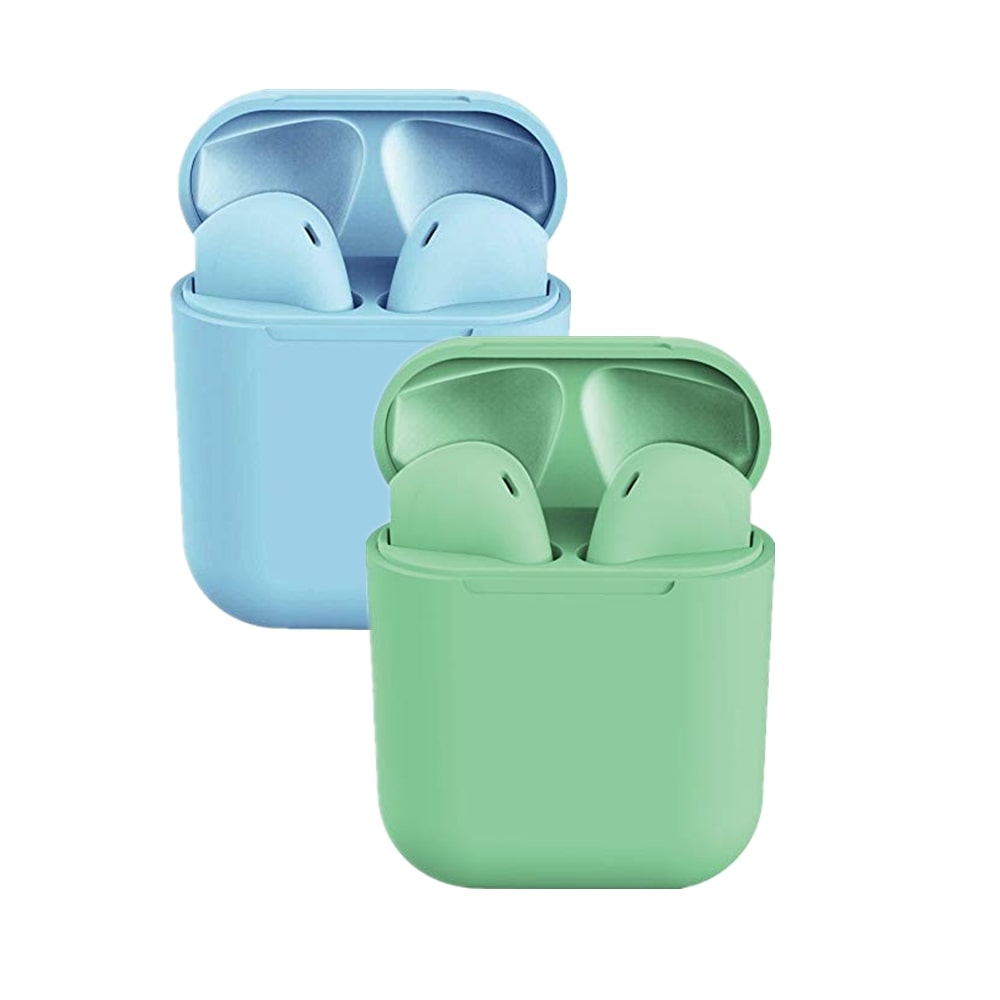 2-Pack inPods?12 Bluetooth?5.0 Touch-Control Earbuds with Charging Case ¨C Blue&Green