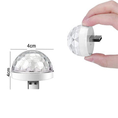 2pcs USB Sound Control Magic Ball LED Light - White