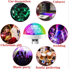 2pcs USB Sound Control Magic Ball LED Light - White