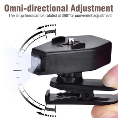 4 Pcs Mini Eyeglass Reading Lights - Adjustable for Camping Fishing