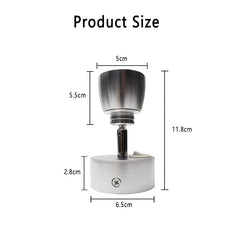 Silver Auto Reading Light 12V - Adjustable Neural LED for Bedside