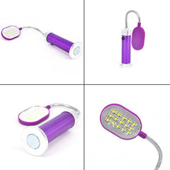 Flexible Bedside Lamp - Magnetic Base Long Arm for Reading