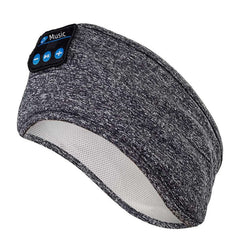 Grey Bluetooth Music Headphones Hands-Free for Sleeping&Workout