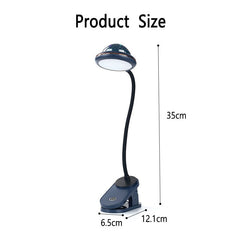 Blue LED Folding Book Light 2W - Dimmable Mini Projector Lamp