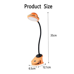 Orange LED Folding Book Light 2W - Dimmable Mini Projector Lamp
