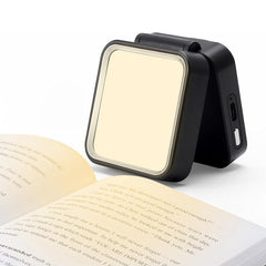 Black Clip-on Reading Light - 3 Color Enhanced Brightness for Camping