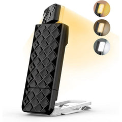 Black Clip-on Rechargeable Reading Light - 3 Color 5 Brightness