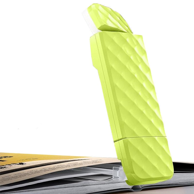 Green Clip-on Rechargeable Reading Light - 3 Color 5 Brightness Book