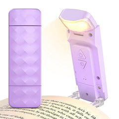 Purple Clip-on Reading Light - Rechargeable 3 Color 5 Brightness