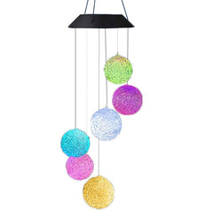 RiceGrains Colorful Solar Wind Chimes - Gardening Christmas Gift