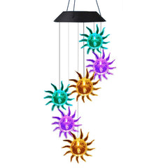 Sun Colorful Solar Wind Chimes - Gardening Christmas Gift for Mom