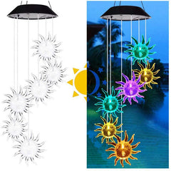Sun Colorful Solar Wind Chimes - Gardening Christmas Gift for Mom