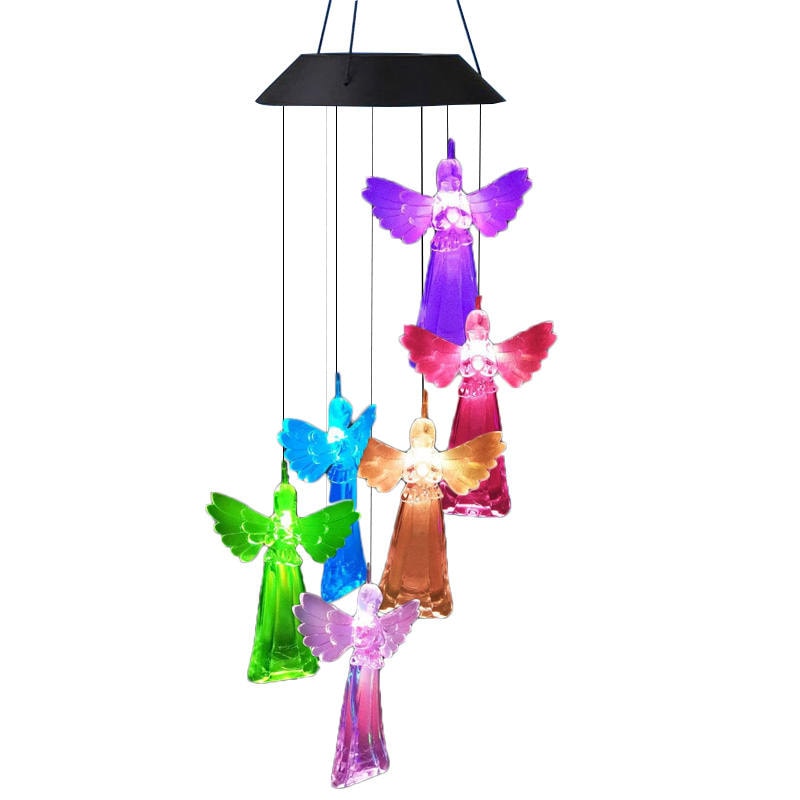 ClearAngel Colorful Solar Wind Chimes - Gardening Christmas Gift
