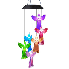 ClearAngel Colorful Solar Wind Chimes - Gardening Christmas Gift