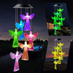 ClearAngel Colorful Solar Wind Chimes - Gardening Christmas Gift