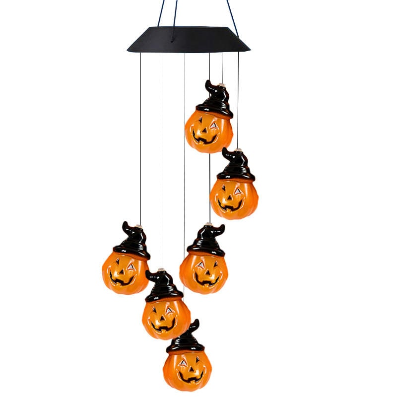 Pumpkin Solar Wind Chimes - Christmas Gardening Gift for Mom
