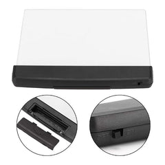 Black Flat LED Book Light - Full-Page Wireless Board for Reading