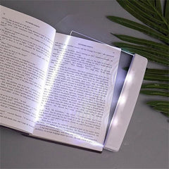 White Flat Book Light - Wireless Full Page LED Board for Reading