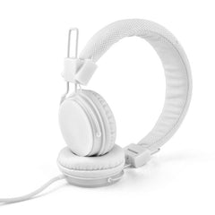 GS778 White Lightweight Foldable Wired Stereo Headphones for Kids/Adults
