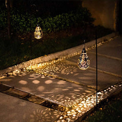 Hanging Solar Water Droplet Lights - Waterproof Metal LED for Garden