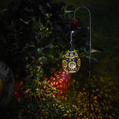 Hanging Solar Water Droplet Lights - Waterproof Metal LED for Garden