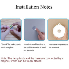 White Sensor Night Light - Smart Charging LED for Bedroom