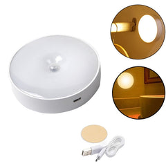 Yellow Sensor Night Light - Smart Charging LED for Bedroom