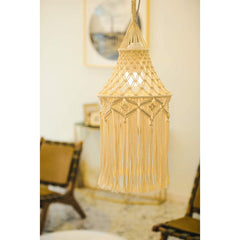 Lamp Shade Pendant Light Cover - Boho Decor for Living Office