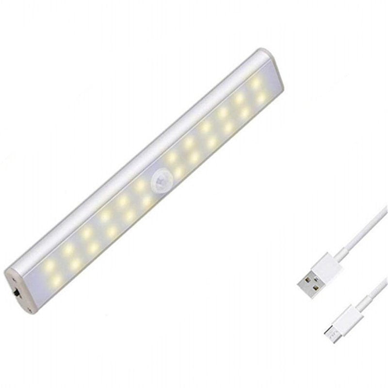 1-Pack Rechargeable Closet Light 24-LED - Motion Sensor Warm Bar