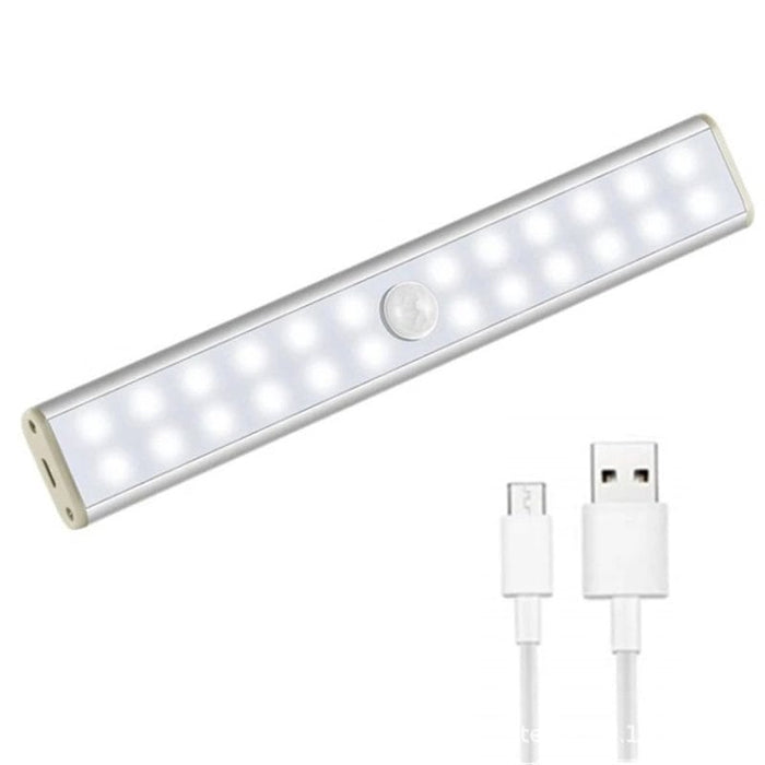 1-Pack Rechargeable Closet Light - 24-LED Motion Sensor White Bar