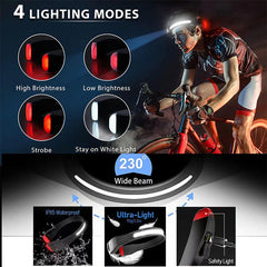 Rechargeable LED Headlamp - Neck Light Eye Protection for Reading