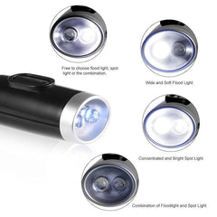 Blue White Neck Book Light - Flexible Hands Free Battery Operated
