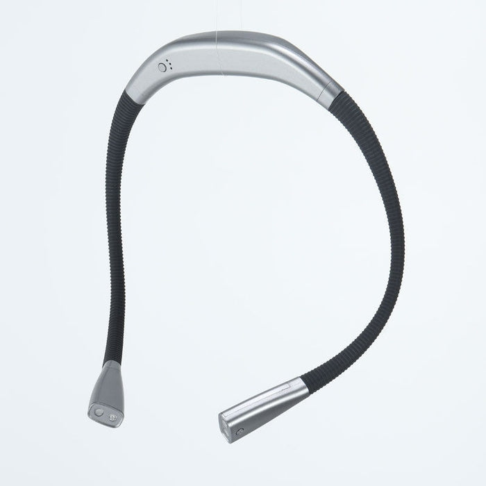 Silver Neck Reading Light - 3 Color Rechargeable Book Light for Bed